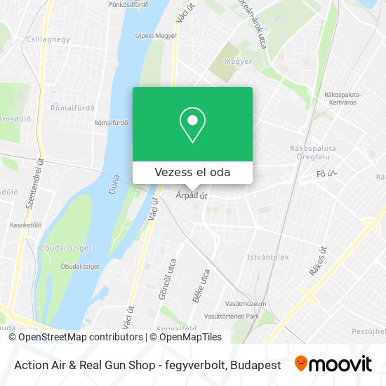 Action Air & Real Gun Shop - fegyverbolt térkép