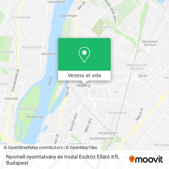 Nyomell nyomtatvány és Irodai Eszköz Ellátó Kft térkép