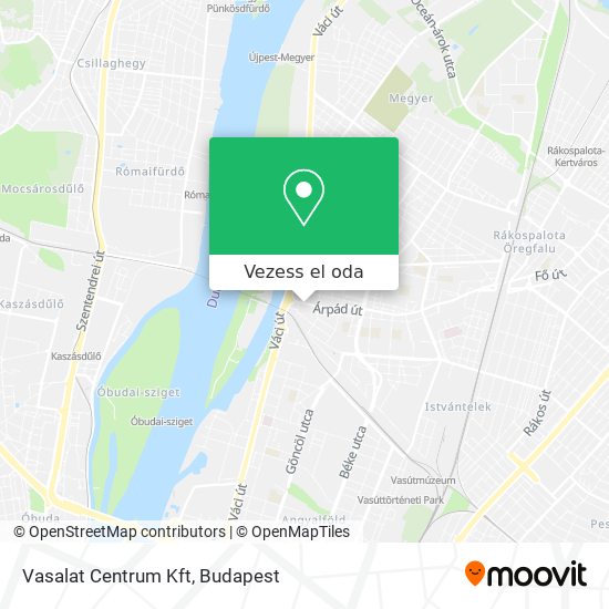 Vasalat Centrum Kft térkép