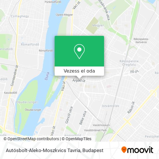 Autósbolt-Aleko-Moszkvics Tavria térkép