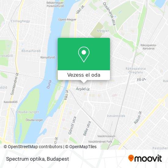 Spectrum optika térkép