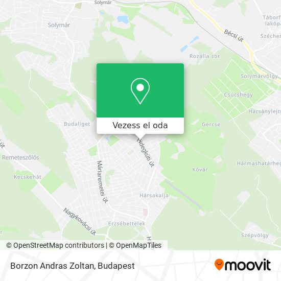 Borzon Andras Zoltan térkép