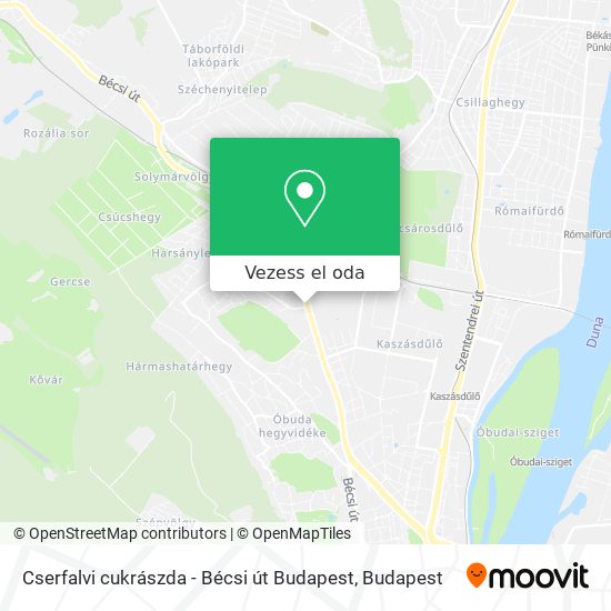 Cserfalvi cukrászda - Bécsi út Budapest térkép
