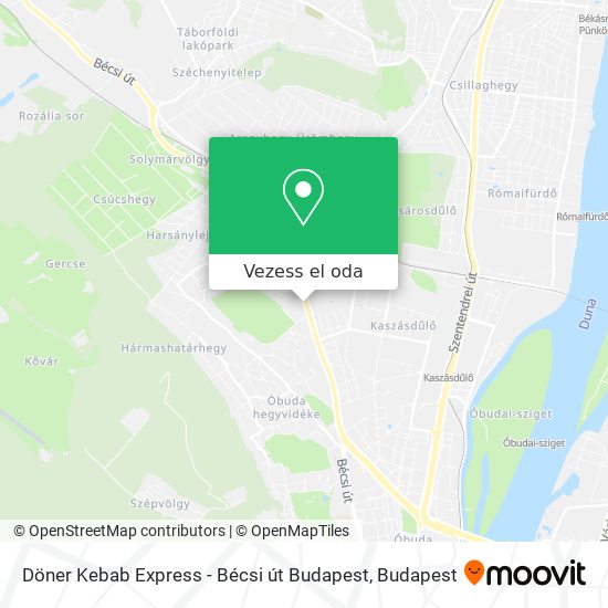 Döner Kebab Express - Bécsi út Budapest térkép