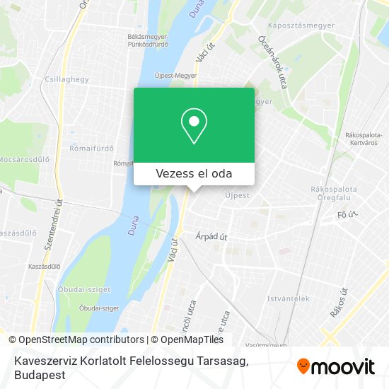 Kaveszerviz Korlatolt Felelossegu Tarsasag térkép