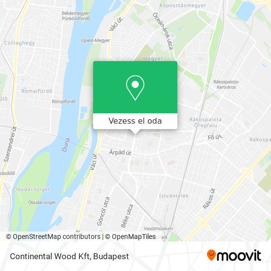 Continental Wood Kft térkép