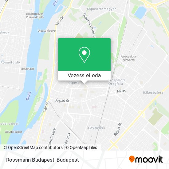 Rossmann Budapest térkép