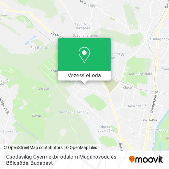 Csodavilág Gyermekbirodalom Magánóvoda és Bölcsőde térkép