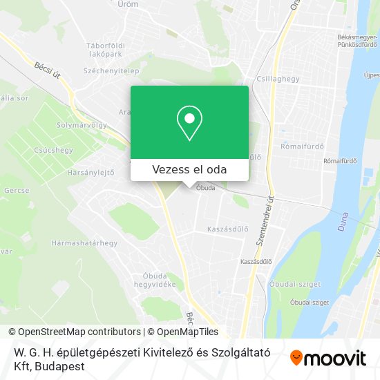 W. G. H. épületgépészeti Kivitelező és Szolgáltató Kft térkép