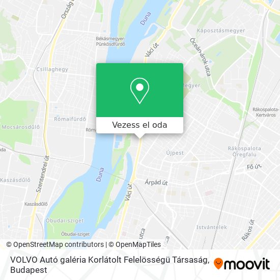 VOLVO Autó galéria Korlátolt Felelösségü Társaság térkép