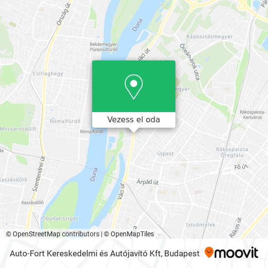 Auto-Fort Kereskedelmi és Autójavító Kft térkép