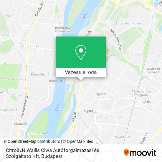 Citroã«N Wallis Ciwa Autóforgalmazási és Szolgáltató Kft térkép