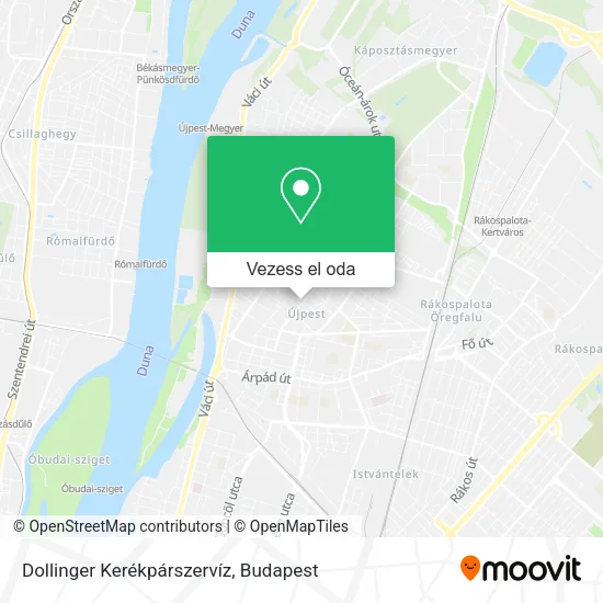 Dollinger Kerékpárszervíz térkép