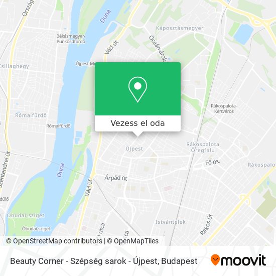Beauty Corner - Szépség sarok - Újpest térkép