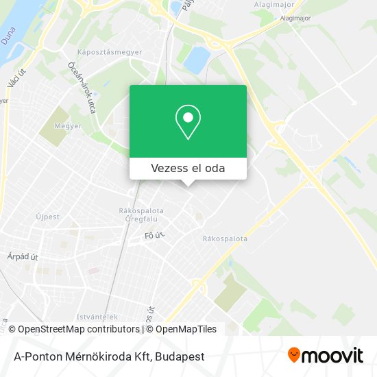 A-Ponton Mérnökiroda Kft térkép