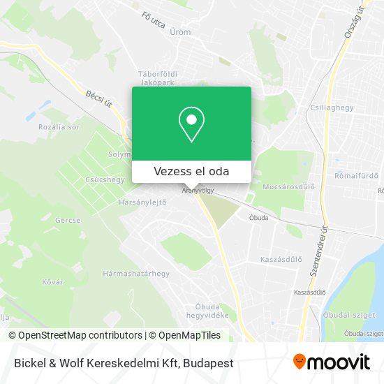 Bickel & Wolf Kereskedelmi Kft térkép