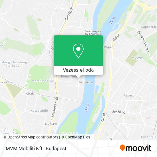 MVM Mobiliti Kft. térkép