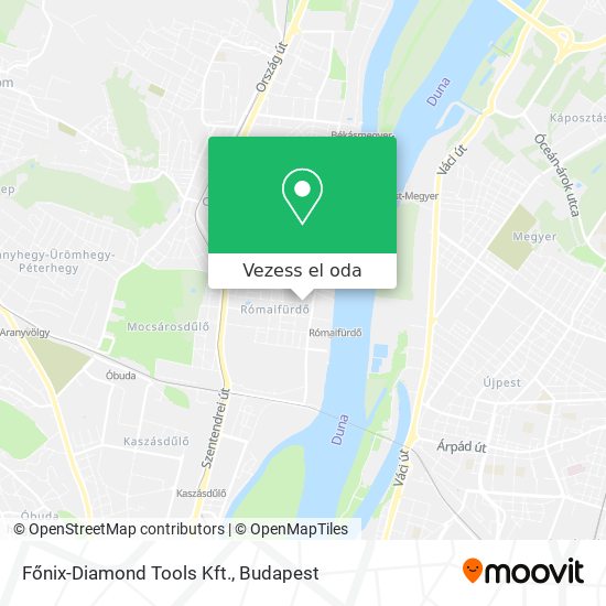 Főnix-Diamond Tools Kft. térkép