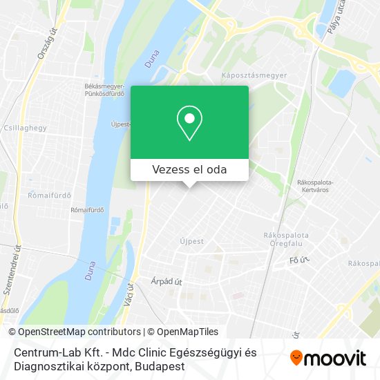 Centrum-Lab Kft. - Mdc Clinic Egészségügyi és Diagnosztikai központ térkép