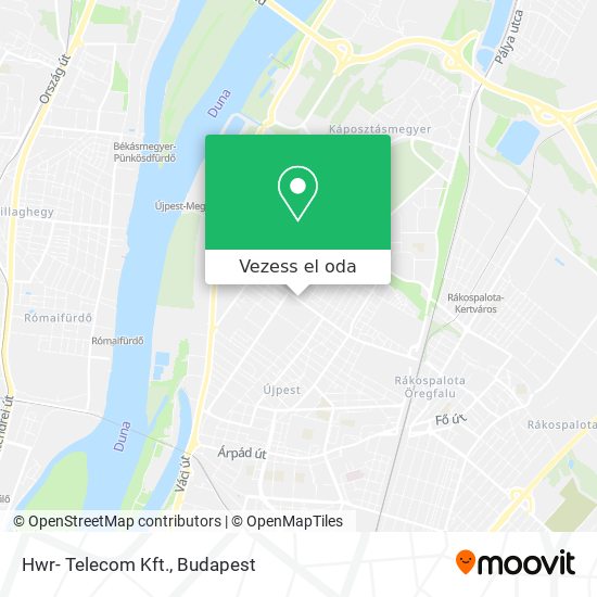 Hwr- Telecom Kft. térkép