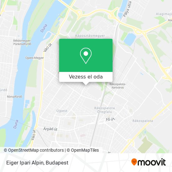 Eiger Ipari Alpin térkép