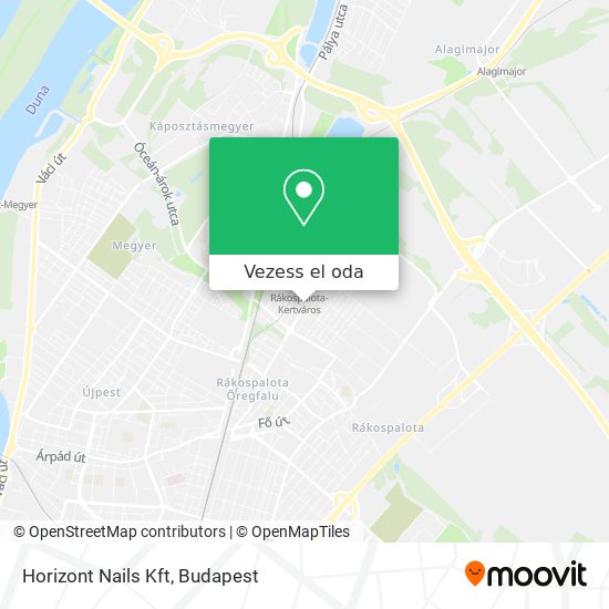 Horizont Nails Kft térkép