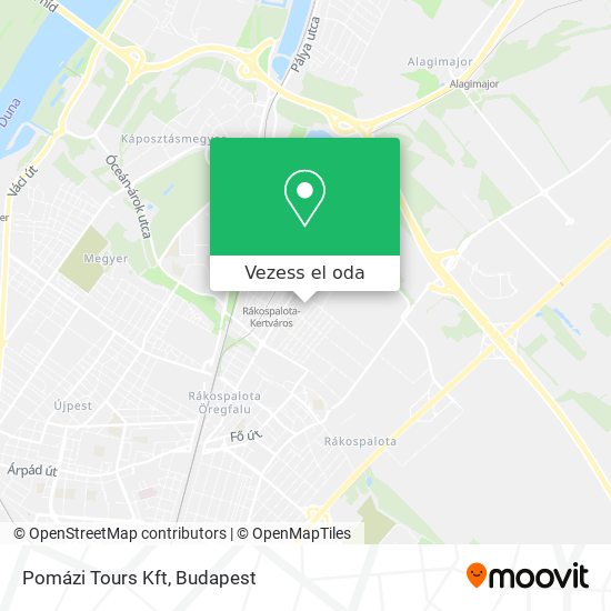 Pomázi Tours Kft térkép