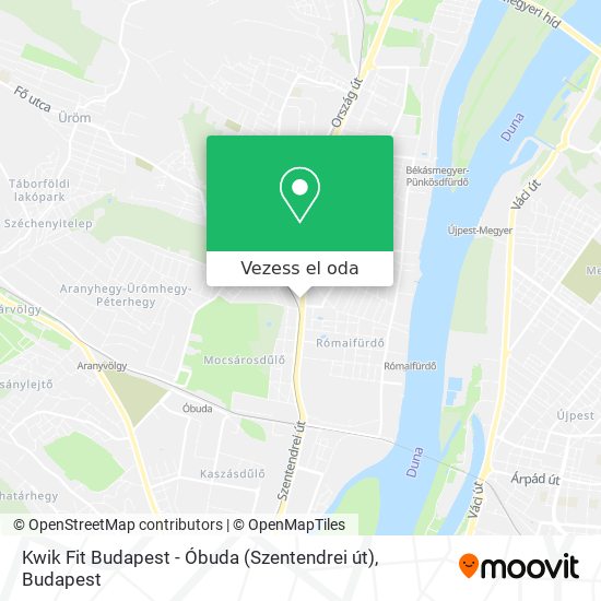 Kwik Fit Budapest - Óbuda (Szentendrei út) térkép