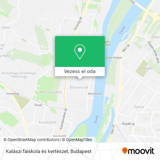 Kalászi faiskola és kertészet térkép