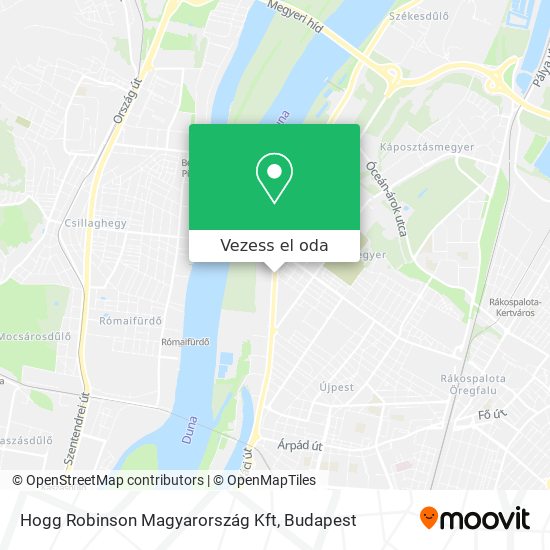 Hogg Robinson Magyarország Kft térkép