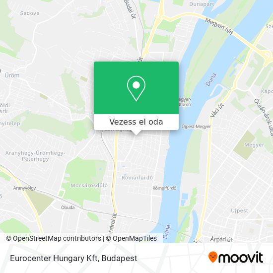 Eurocenter Hungary Kft térkép