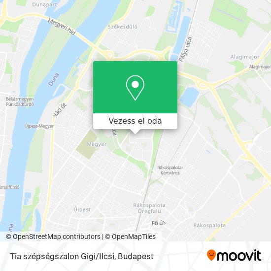 Tia szépségszalon Gigi/Ilcsi térkép