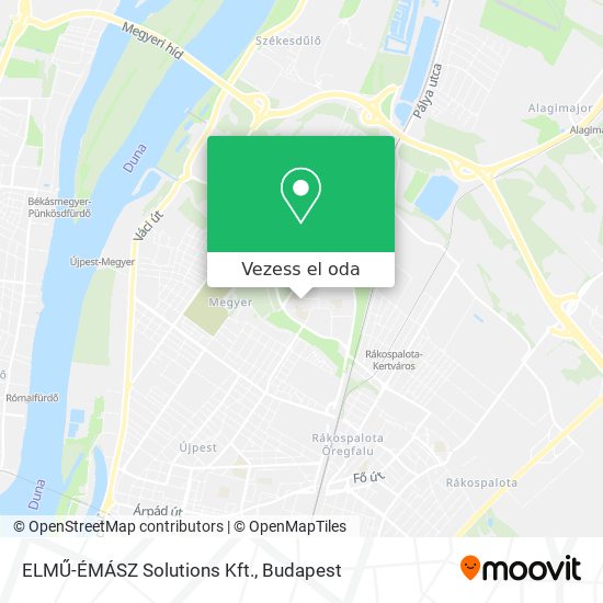 ELMŰ-ÉMÁSZ Solutions Kft. térkép