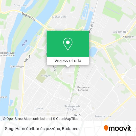 Spigi Hami ételbár és pizzéria térkép