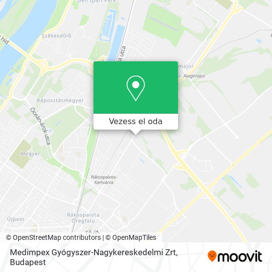 Medimpex Gyógyszer-Nagykereskedelmi Zrt térkép