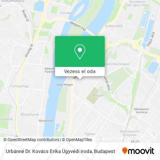 Urbánné Dr. Kovács Erika Ügyvédi iroda térkép