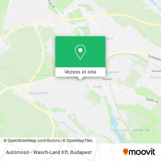 Autómosó - Wasch-Land Kft térkép
