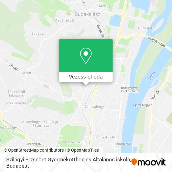 Szilágyi Erzsébet Gyermekotthon és Általános iskola térkép
