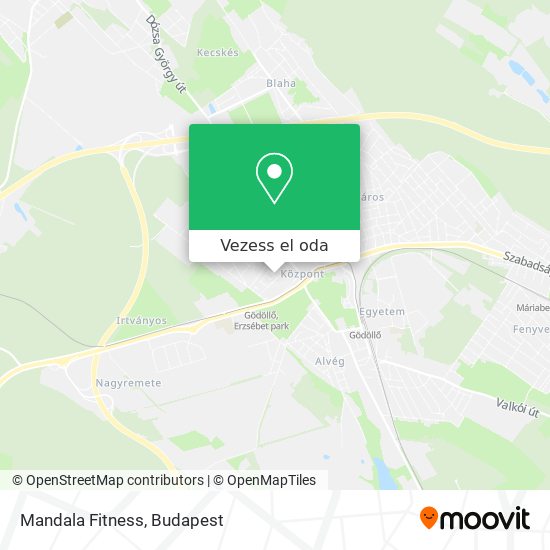 Mandala Fitness térkép
