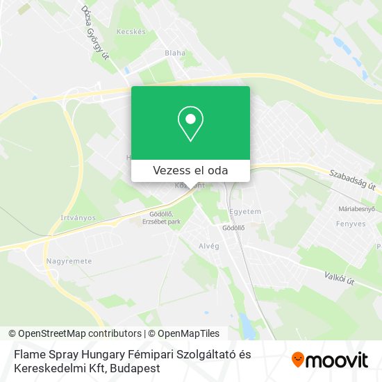 Flame Spray Hungary Fémipari Szolgáltató és Kereskedelmi Kft térkép