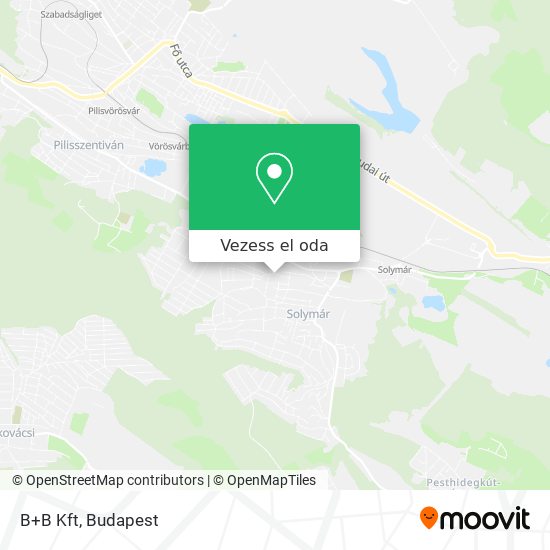 B+B Kft térkép