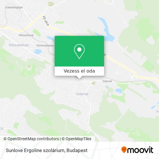 Sunlove Ergoline szolárium térkép