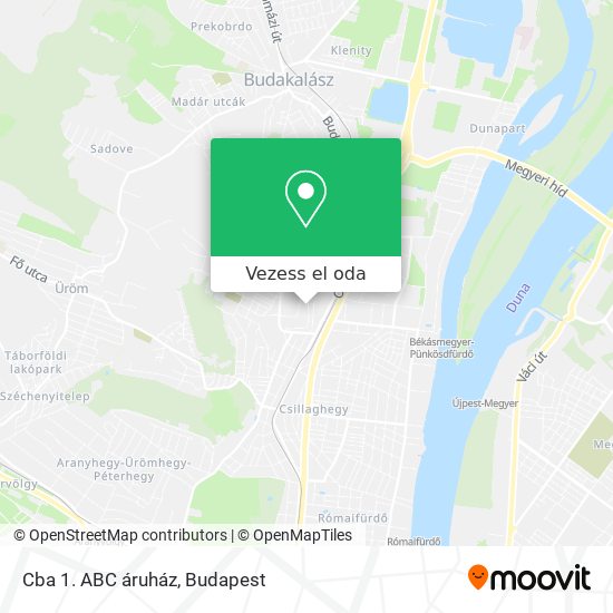 Cba 1. ABC áruház térkép