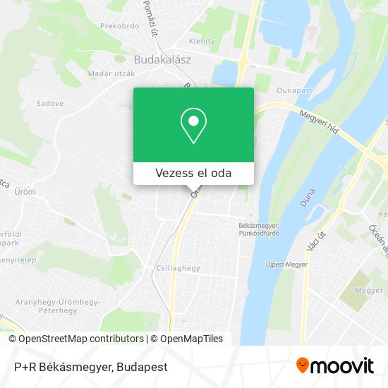 P+R Békásmegyer térkép