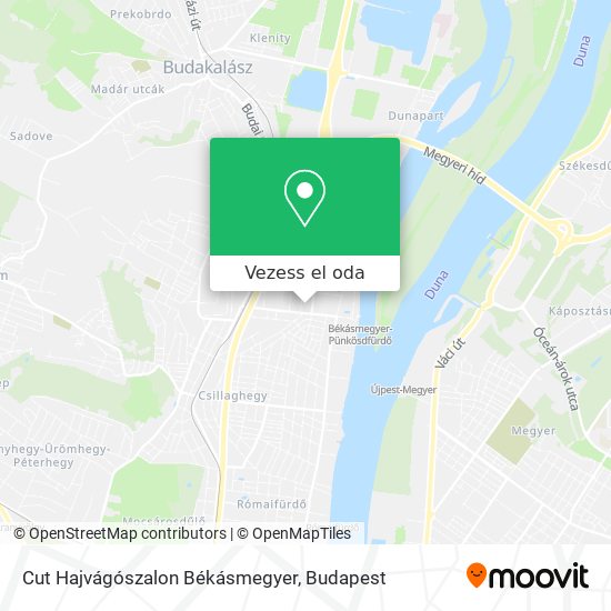 Cut Hajvágószalon Békásmegyer térkép