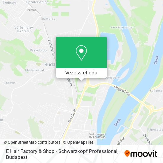E Hair Factory & Shop - Schwarzkopf Professional térkép