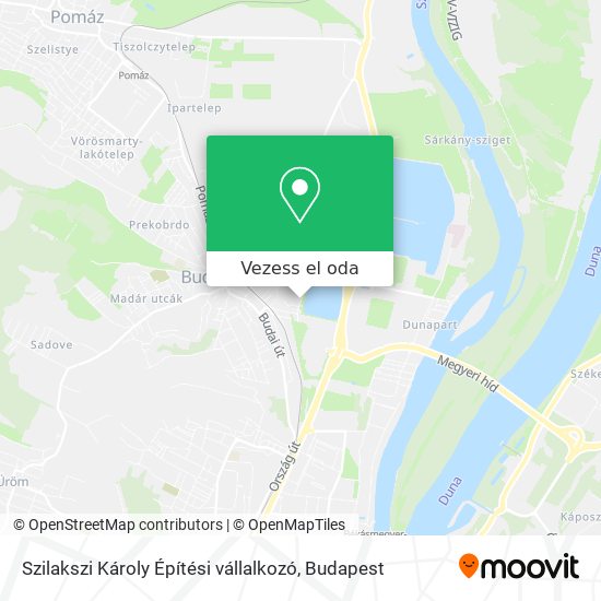 Szilakszi Károly Építési vállalkozó térkép