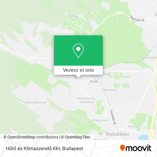 Hűtő és Klímaszerelő Kkt térkép