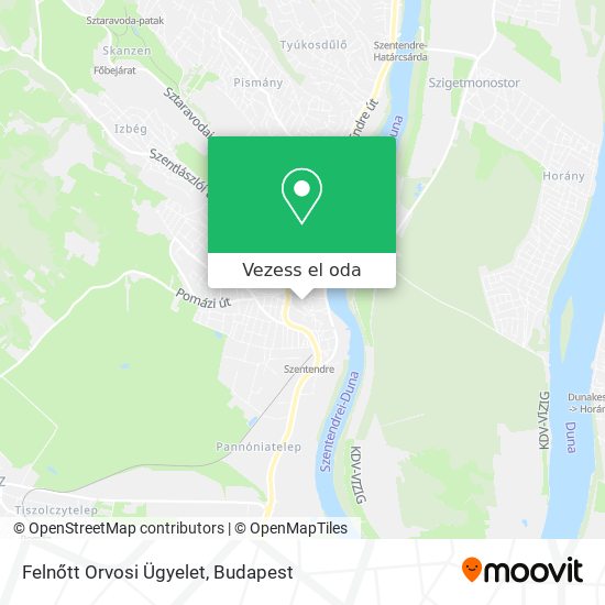 Felnőtt Orvosi Ügyelet térkép