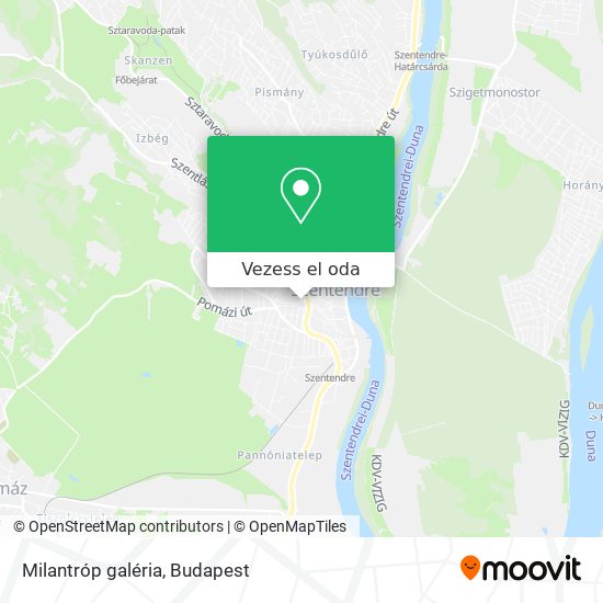 Milantróp galéria térkép